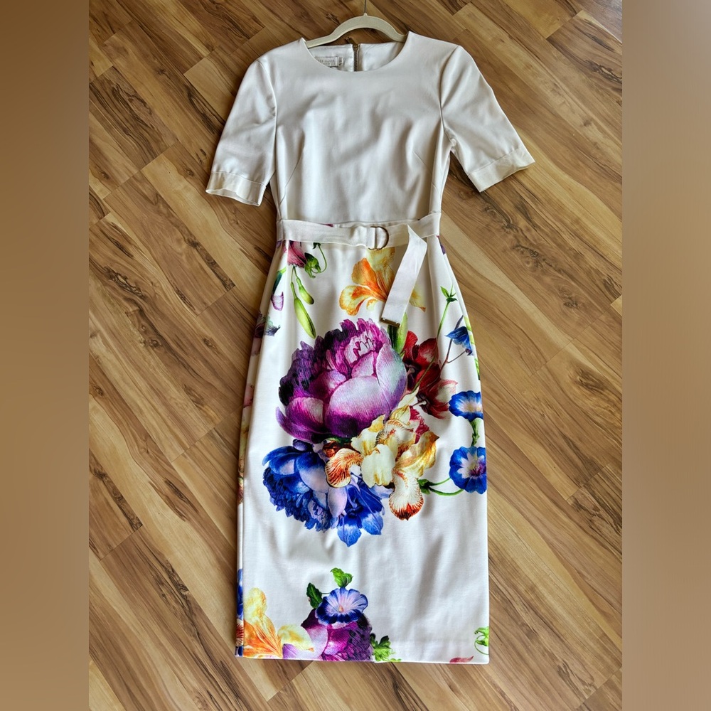 Ted Baker Flowered Pencil Dress